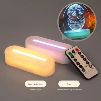 3D LED Stojala za namizne Svetilke baterijsko nočni omarici Svetilke Večnamenski Namizni Dekor Svetlobni Okrasek, Počitnice Darila za Domačo Pisarno