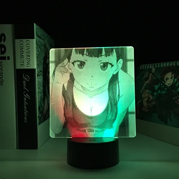 Anime Slika LED Nočna Lučka Lepo Dekle Dveh Ton Lučka za Darilo za Rojstni dan Svetlobe Dveh Ton Pisani Spalnica Dekor Manga LED Lučka