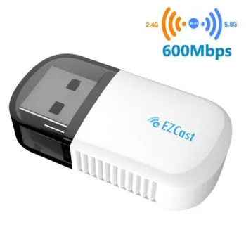 Mini Brezžična WiFi Adapter EZC-5200BS Lan USB Ethernet 2.4 G&5G Dual Band Wi-fi Dongle Bluetooth Sprejemnik Omrežna Kartica