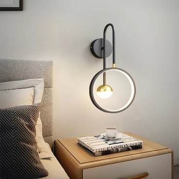 Moderno osebnost zatemnitev LED stenska svetilka, motnega, kovinsko stojalo in akril dnevna soba, spalnica postelji oltarja stopnišče stenske luči