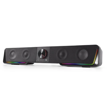 Računalniški Zvočniki Brezžični Bluetooth 5.0 Namizni Zvočnik RGB Razsvetljava Soundbar Za Prenosni računalnik Namizni Računalnik Subwoofer