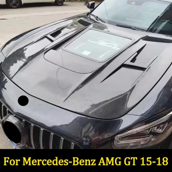 Visoka Kakovost Ogljikovih Vlaken Avto Spremenjen Kapuco Za Mercedes-Benz AMG GT 15-18 Pokrov Motorja Bonnet