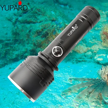 YUPARD strokovno močno svetlobo potapljaško svetilko IPX8 nepremočljiva P70 LED podvodna 50m potapljaško svetilko taktično svetilko