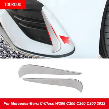 Za Mercedes-Benz C-Razred W206 C200 C260 C300 2022 Dekorativni Okvir Nalepke Na Obeh Straneh Sprednjega Odbijača Rešetka